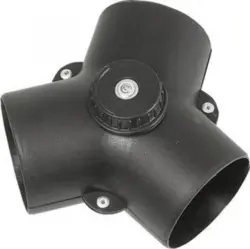 Y-ventil m/spjæld til 60 mm