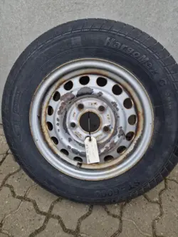 Trailerhjul med dæk 155 R13 90/88 N, 1 stk.