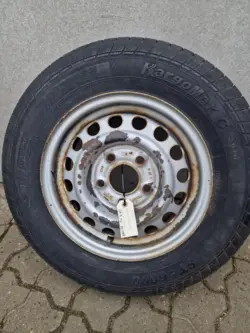 Trailerhjul med dæk 155 R13 90/88 N, 1 stk.