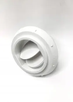 Varmluftdyse lukbare Hvid 60 mm