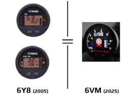 Yamaha VMH35 Color Round Gauge Kit