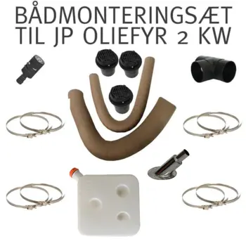 Bådmonteringssæt til JP 2KW OLIEFYR
