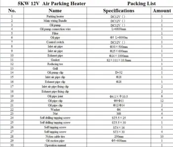JP Oliefyr / Kabinevarmer (luft) 5 KW (Pakkesæt) - SPECIALKAMPAGNE!