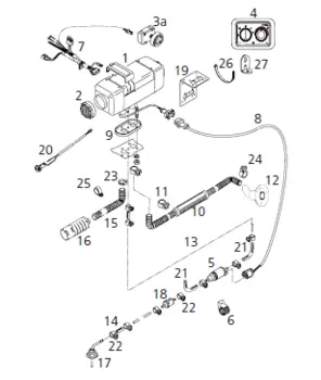 Air Top Evo 55 Diesel, 5,5kW, Marine kit med MultiControl til 45ft
