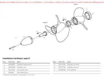 Volvo Penta Duoprop FWD drev K Type