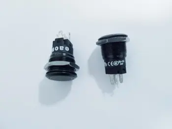 Trykknap med LED, Hvid Ø 19/22, 5 pol