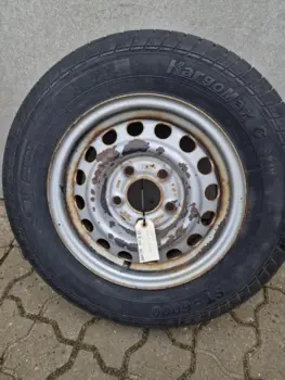 Trailerhjul med dæk 155 R13 90/88 N, 1 stk.