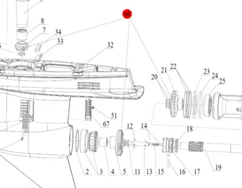 Hidea Pinion gear SET 115-130HDEF