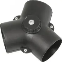 Y-ventil m/spjæld til 60 mm