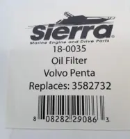 Sierra Oil Filter, Diesel, Full Flow