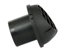 Varmluftdyse til 60 mm, drejbar